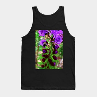 Bumble Bee and Purple Flower Tank Top